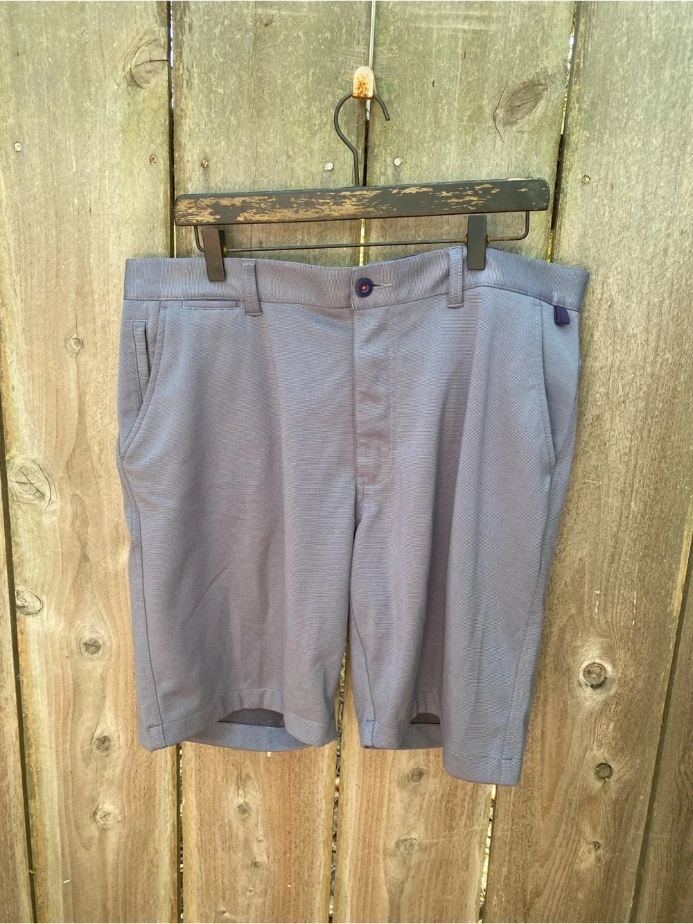 Halsey Sport Breakwater Golf Shorts Blue Stripe Size 36